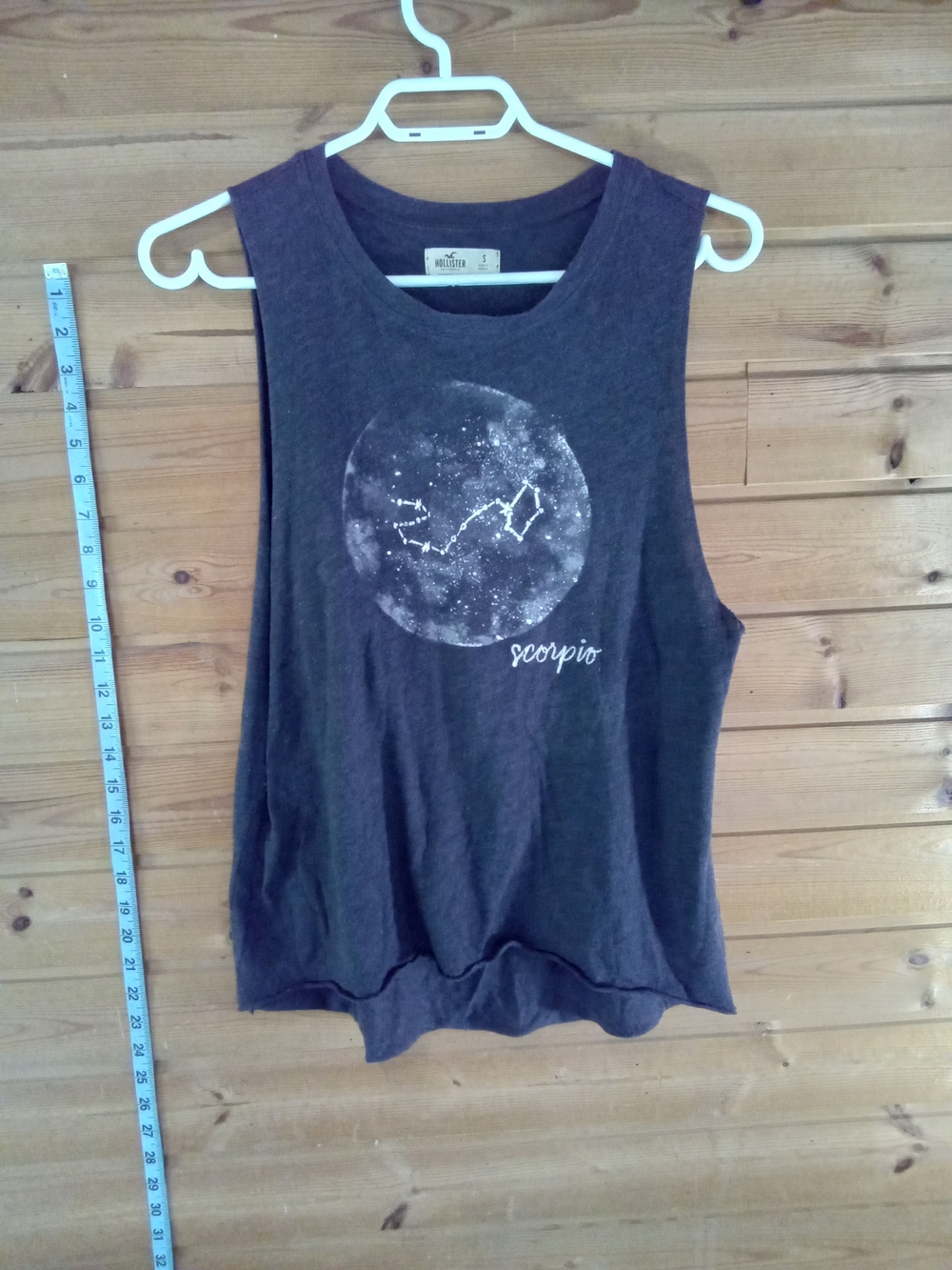 Hollister Charcoal Scorpio Graphic Tank Top